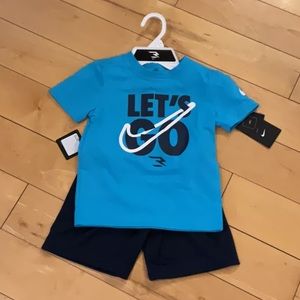 NWT Boys 3Brand Collection 2 Piece Set In Lt.Blue Navy/White Size XS or …